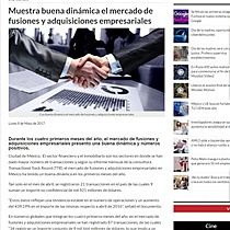 Muestra buena dinmica el mercado de fusiones y adquisiciones empresariales